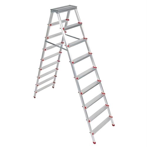 Master 021026 Merdiven Alüminyum 9 Basamak Çift Çıkışlı