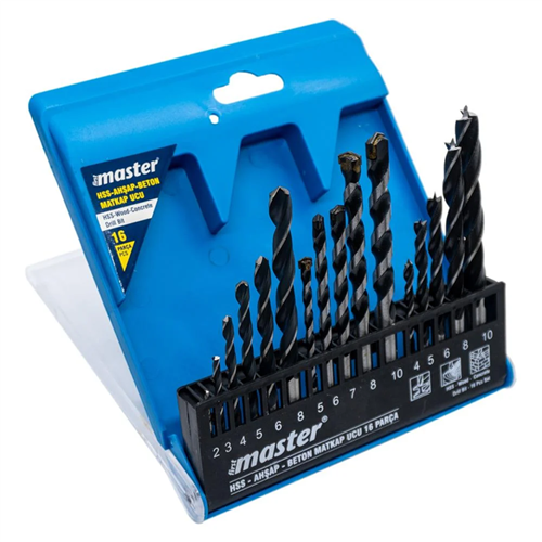 Master 530850 Metal Ahşap Beton Matkap Ucu 16 Parça