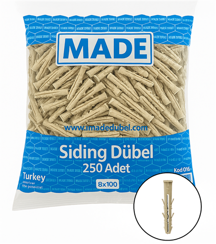 Made Siding Dübel 8x100 mm 250’li Paket