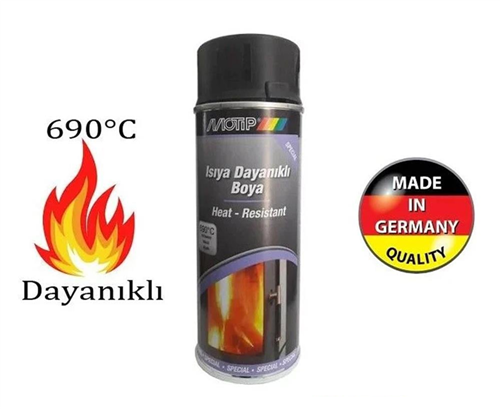 Motip Yüksek Isıya Dayanıklı Sprey Boya Gümüş 400 ml