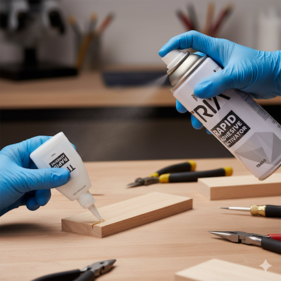 Baskısız Hızlı Yapıştırıcı Set 400 ml Aktivatör+100 GR Yapıştırıcı