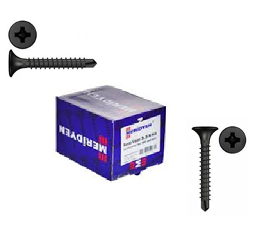 Meridyen Alçıpan Vidası Matkap Uçlu 3.5×35 mm 1000’li Paket