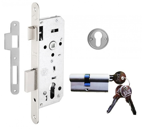 Kale 152R40 Silindirli Daire Kilidi Nikel Kaplama 40 mm