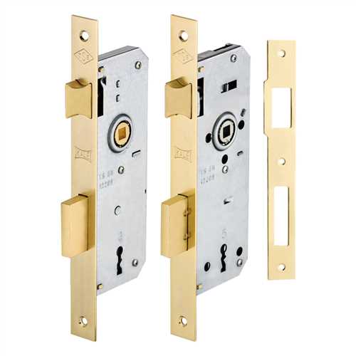 Kale 151R40 Ekstra Gömme Kapı Kilidi Nikel Kaplama Oval 40 mm