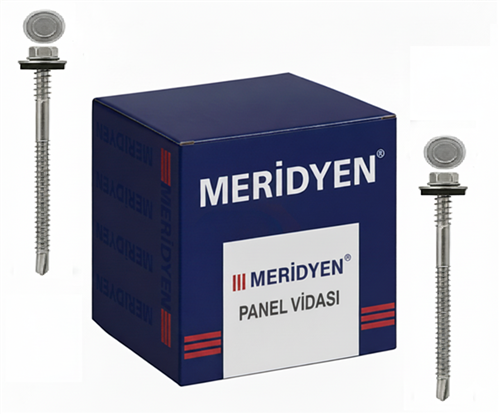Meridyen Panel Vidası 5.5×120 mm 6 mm Delme Kapasiteli 150’li Paket