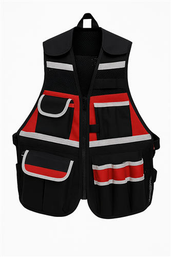 Pasha PTV01 Organizeli Usta Yeleği Oxford Kumaş Çok Cepli