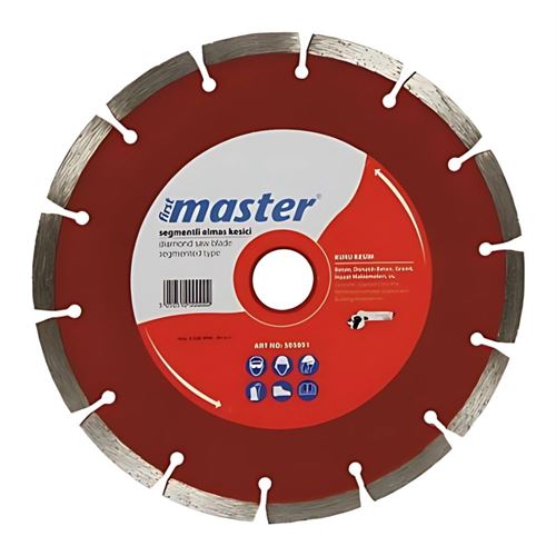 Master 505050 Segmentli Beton Metal Elmas Testere Bıçağı Kuru Kesim 115 mm