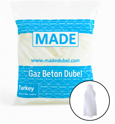 Made Gaz Beton Dübel 8 mm 100'lü Paket