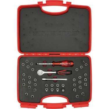 İzeltaş 1107001042 Bits Uçlu 1/4'' Lokma Takımı 42 Parça''