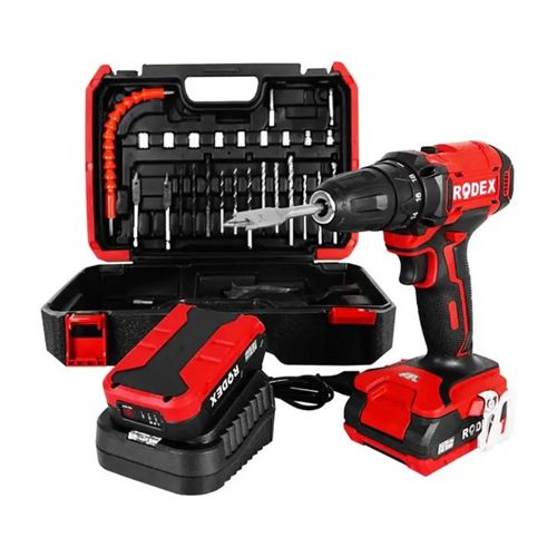 Rodex RDX3375A Akülü Matkap Li-ion Akü 2 Vites 21V 2.0Ah 28 Parça Set