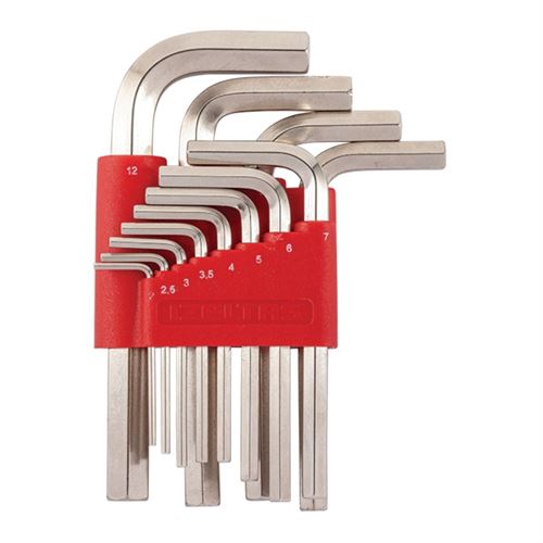 [12991] İzeltaş 4900003112 Allen Anahtar Takımı Altı Köşe Kısa Boy 12 Parça