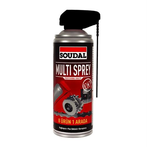 [12465] Soudal Kobra Başlıklı Multi 8 Farklı Kullanım Sprey 400 ml