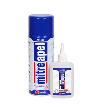 [72619] Apel AC400 Mitreapel Hızlı Yapıştırıcı Set 400 ml Aktivatör + 100 gr