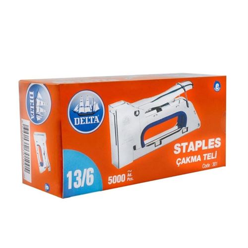 [13400] Delta 13/6 Çakma Zımba Teli Paket 5000 Adet