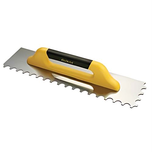 [13603] Dekor 484 Eğri Macun Ispatulasi Yay Çeliği Ahşap Saplı 40 cm
