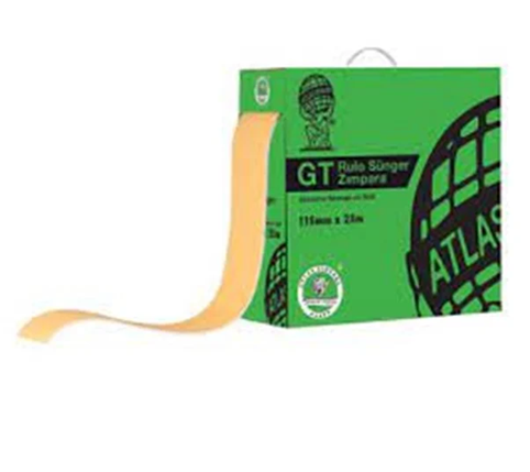 [72165] Atlas Green Rulo Sünger Zımpara 115 mm 25 Mt 400 Kum