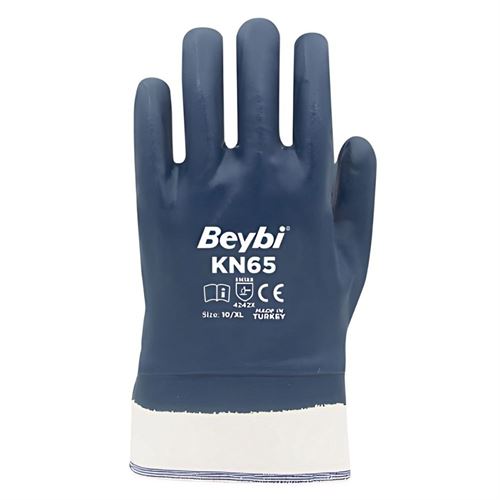 [11625] Beybi KN65 Petrolcü Mavi Şardonlu Eldiven No:10