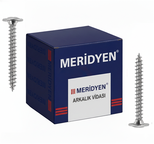 [12568] Meridyen Galvanizli Arkalık Vidası 3.5×25 mm 1000'li Paket