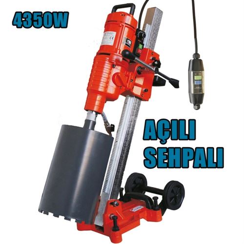 [9793] Catpower 9350 Açılı Sehpalı Karot Makinesi 0-225 mm 2 Vitesli 4350 Watt