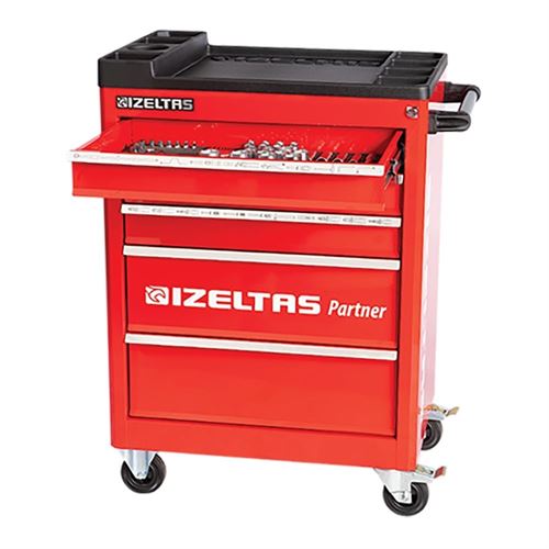 [54692] İzeltaş 8235006121 Partner Serisi Takım Dolabı 5 Çekmece 118 Parça