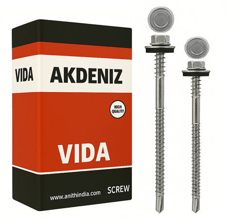 [28073] Akdeniz Panel Vidası 5.5x120 mm Kafa 6 mm 600'lü Paket