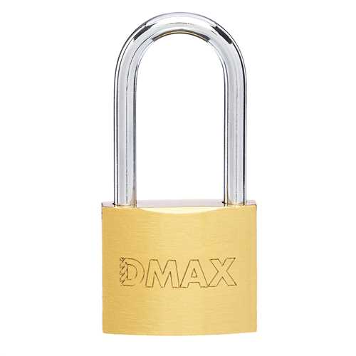 [73571] Dmax DMX4604 Sarı Uzun Kancalı Asma Kilit 50 mm