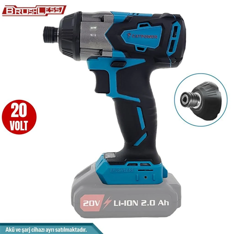 [68642] Catpower 4102 Akülü Torklu Vidalama 280 Nm Tork Kömürsüz Motor Solo (Aküsüz) Paket