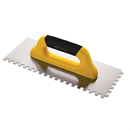 [29150] Dekor 831 Seramik Malası Yay Çeliği Kapalı Plastik Saplı 12x12 mm 40 cm