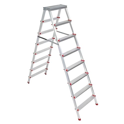 [12168] Master 021025 Merdiven Alüminyum 8 Basamak Çift Çıkışlı