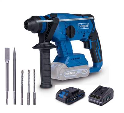 [72652] Scheppach BC-RHD230 Akülü Kırıcı Delici Matkap Sds Plus Kömürsüz 20V 4.0Ah