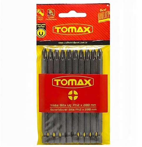 [9399] Tomax PH2x200 mm Yıldız Bits Uç