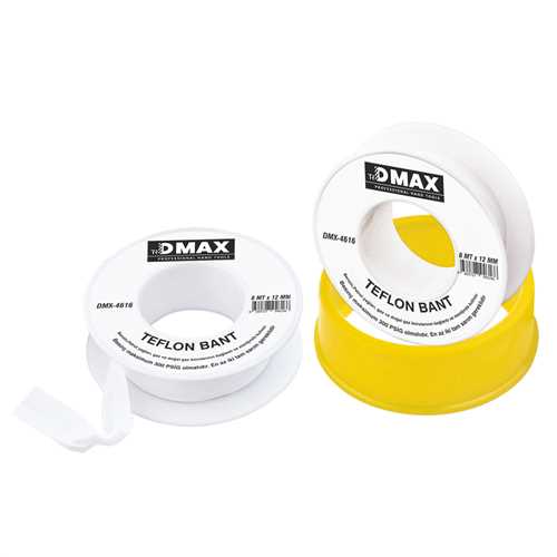 [73579] Dmax DMX4616 Teflon Bant 8 Metre x 12 mm