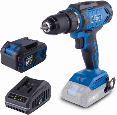 [72653] Scheppach BC-DD60 Akülü Matkap Kömürsüz 60 Nm Tork 20V 4.0Ah