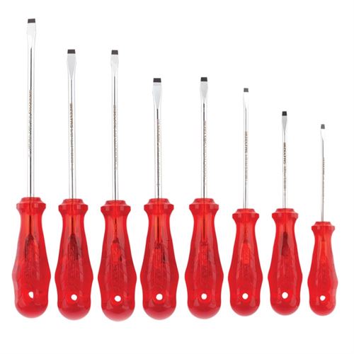 [8949] İzeltaş 4100008108 Tornavida Seti Düz Uçlu Kraft Seri 8 Parça