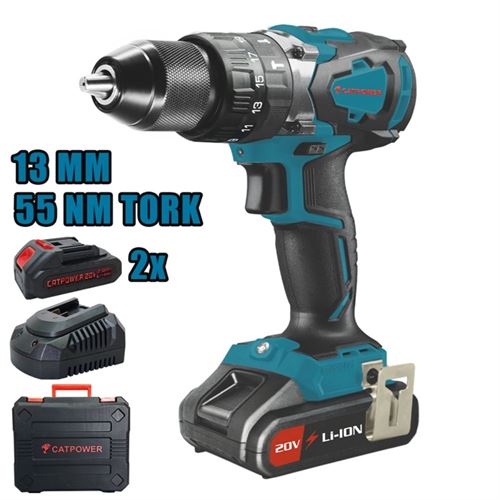 [9664] Catpower 4110 Akülü Darbeli Matkap 20V Li-Ion 4Ah