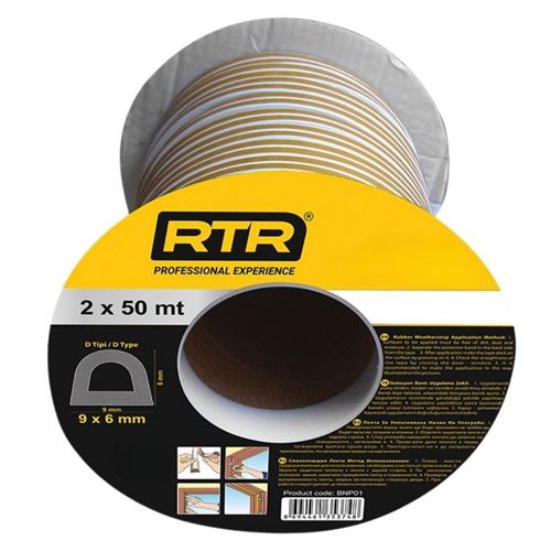 [11342] RtrMax Kauçuk İzolasyon Bandı Kahve Renk 100 Metre