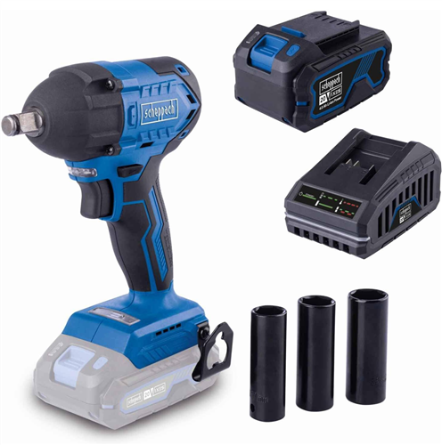 [72648] Scheppach BC-IW350 Akülü Darbeli Somun Sıkma Sökme Matkap Kömürsüz 20V 2.0Ah