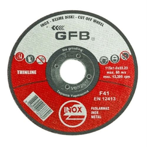 [8843] Gfb Paslanmaz İnox Kesme Taşı 180x1.6 mm