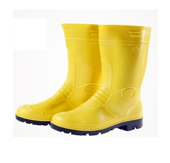 [14655] Gezer Sarı PVC Kısa Konç Çizme No:42