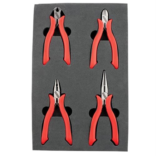 [54642] İzeltaş 3560002104 Elektronikçi Keski ve Pense Seti 4 Parça