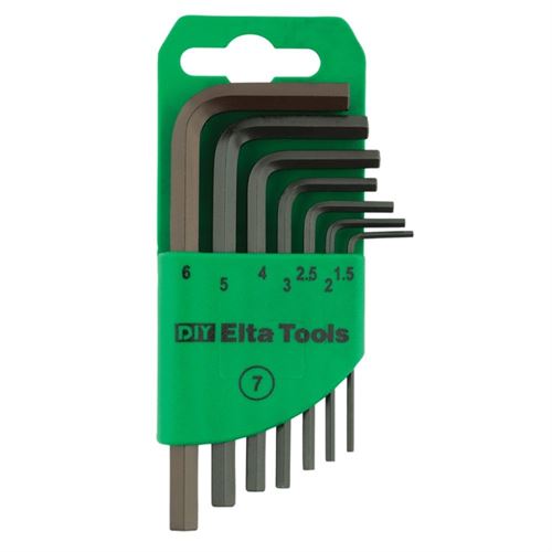 [54735] Elta 4908003107 Allen Anahtar Takımı Kısa Boy 7 Parça