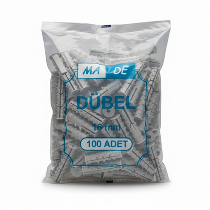 [11795] Made Ağır Yük Dübeli 16 mm 100'lü Paket