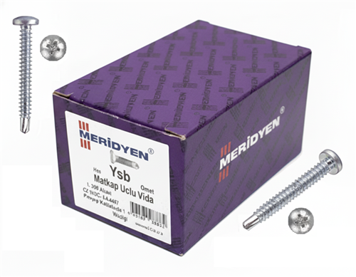 [12648] Meridyen Ysb Matkap Uçlu Vida 4.8×60 mm 250’li Paket