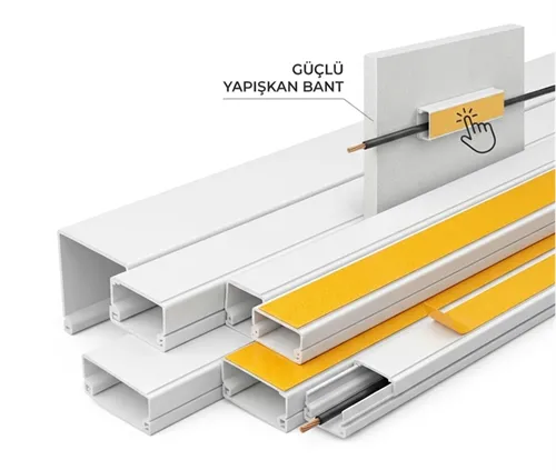 [69140] Master 505827 Pvc Kablo Kanalı Yapışkan Bantlı 40x25 mm