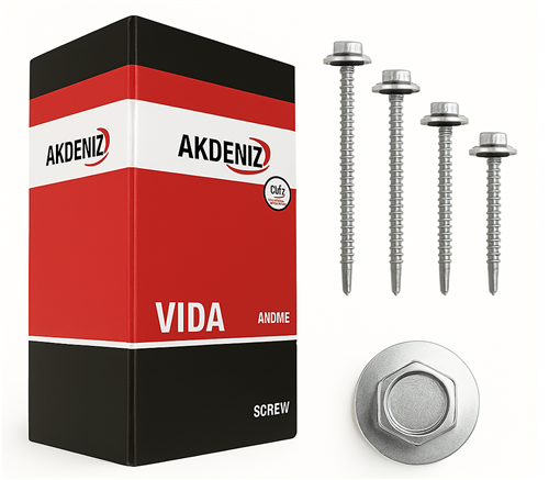 [15153] Akdeniz Trapez Vidası 6.3x60 mm 167’li Paket