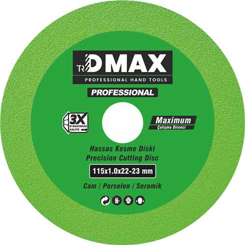 [73627] Dmax DMX4676 Cam Porselen ve Seramik Hassas Kesme Diski