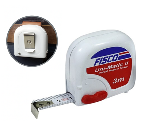 [12307] Fisco Unimatic II Şerit Metre 3 Mt 16 mm