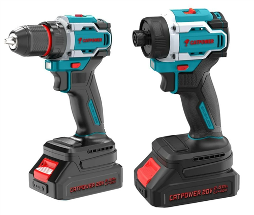 [72369] Catpower 5130 Kömürsüz Akülü Matkap ve Torklu Vidalama Matkap Seti 20V Li-Ion 2.0Ah