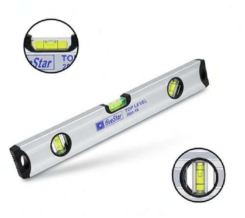 [14351] Fivestar Gri Terazıli Alüminyum Su Terazisi 60 cm