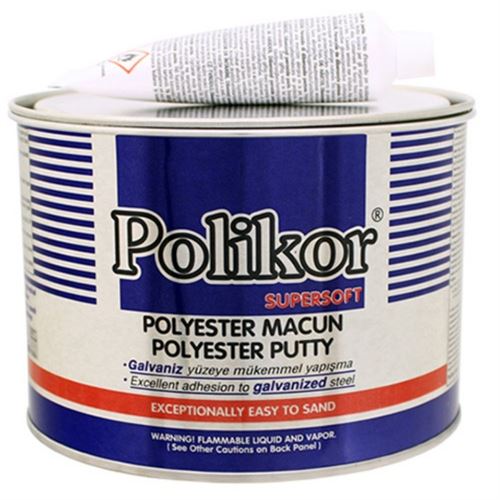 [13415] Polikor Süpersoft Polyester Macunu 0.5 kg
